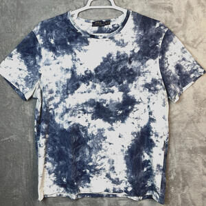 Polo Ralph Lauren Shirt Men XLarge Blue White Tie Dye Pony Tee Streetwear Preppy